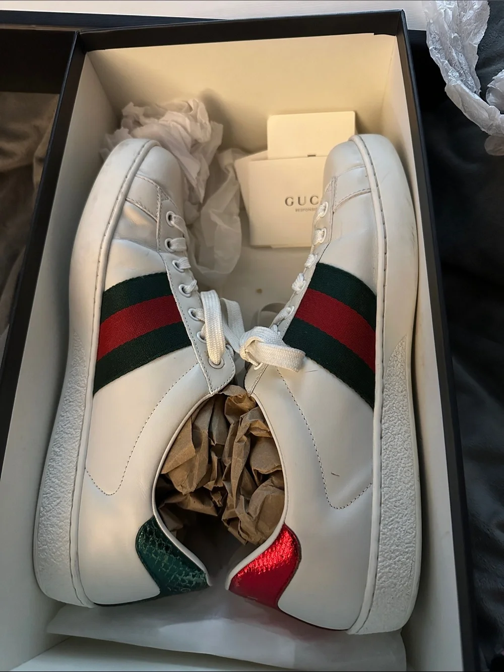 Gucci: “New Ace” Snake Tennis Shoes 🐍